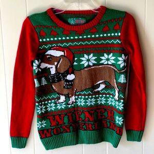 Wiener Wonderland ugly Christmas sweater-XS